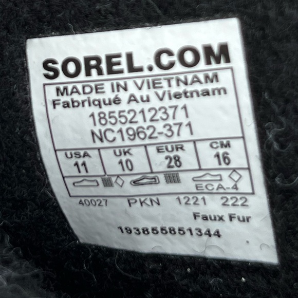 EUC Sorel Children’s Yoot PAC Nylon Waterproof Boots Size 11 in Hunter Green - Picture 7 of 16